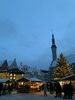 Weihnachtsmarkt bei Schnee